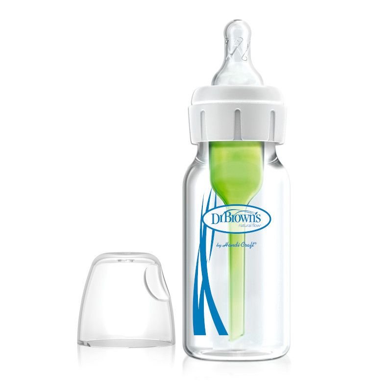 Kojenecká láhev sklenìná standard 120 ml OPTIONS PLUS transparentní