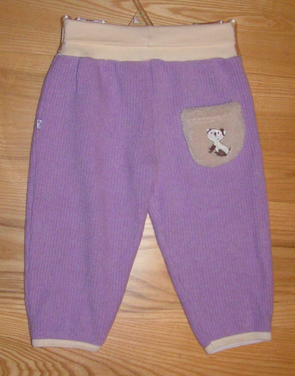 Kalhoty do pasu úplet fialová vel. 68 - zvìtšit obrázek